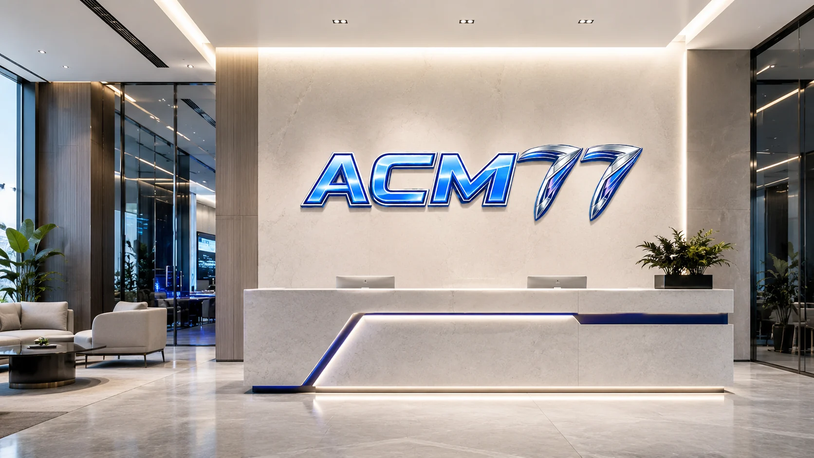 ACM77 company reception area